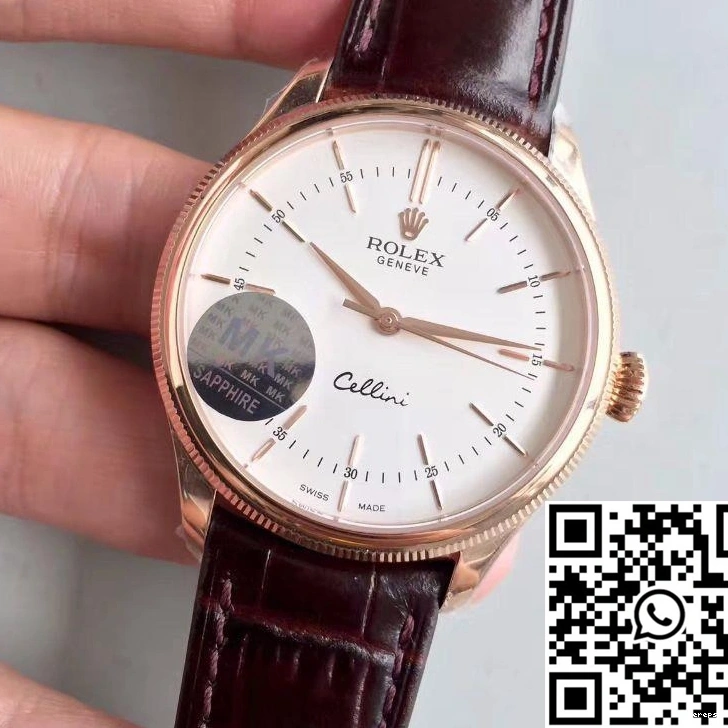 Factory White Rolex Dial MKS 50505 V4 Cellini 0215